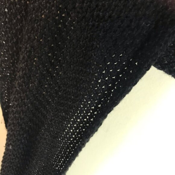 Juicy Couture NEW Knit Scarf Logo Gold Buttons Soft Warm Black White Rectangle - Picture 9 of 14